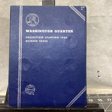 Whitman Coin Album #9040 Washington Quarter Number Three 1960 Used 1968