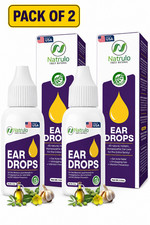 Gouttes auriculaires naturelles pour infection de l'oreille - Gouttes auriculaires pour adultes, enfants, bébé - Pack de 2