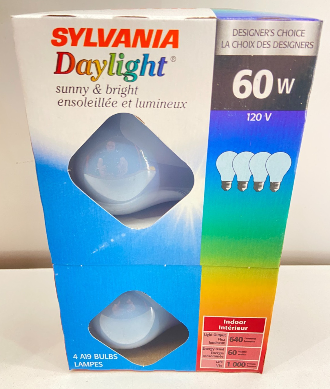 💡 60 Watt SYLVANIA Light Bulbs A19 (4 Pack) - Brand New / Sealed