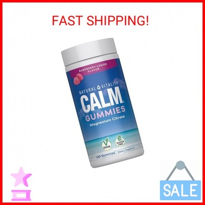 Natural Vitality Calm, Magnesium Citrate Supplement, Stress Relief Gummies, Supp