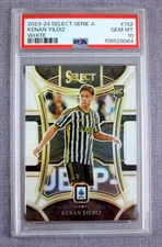 2023-24 Panini Select Serie A Kenan Yildiz White 12/15  PSA 10 Gem Mint 