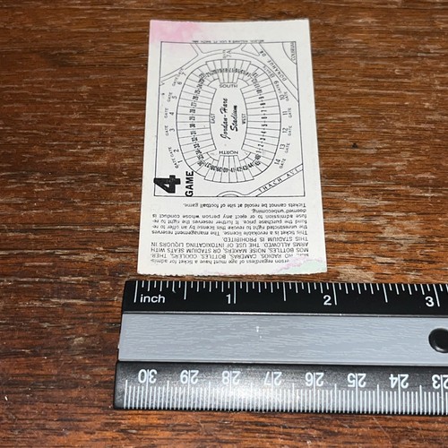 VTG 1978 Auburn Vs Miami - College Football Ticket Stub - 10/7/1978 - F/G Shape - Picture 9 of 9