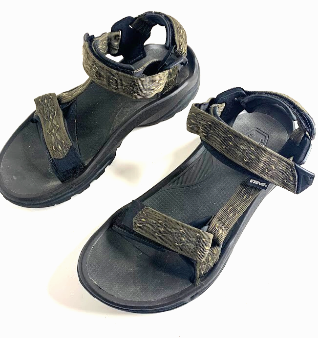 TEVA TERRA UNIVERSAL Men's size US 10.5 Sandals Dark Olive Green Pattern 1004485