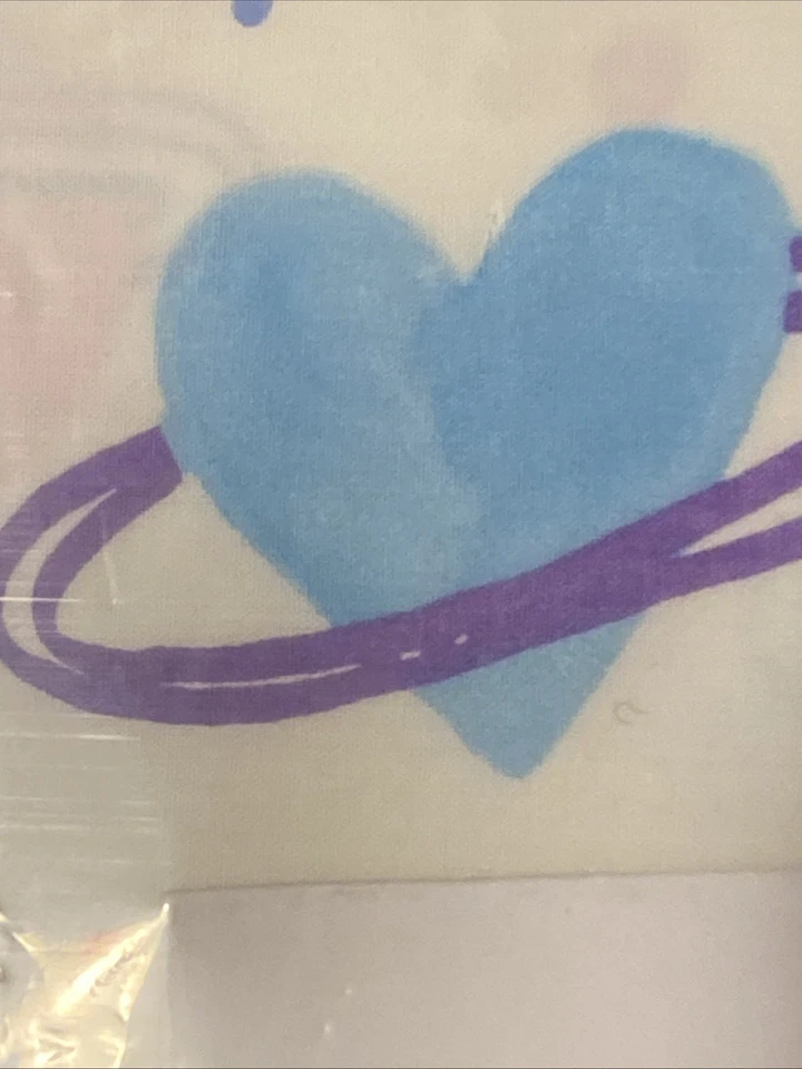 Juego de sábanas Pottery Barn Kids GALAXY HEARTS Brilla en la Oscuridad, COMPLETO, NUEVO CON ETIQUETAS Foto 3 de 4