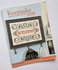 Craftways Keepsake Cross Stitch Calendar 2018 13 Holiday Floral Patterns