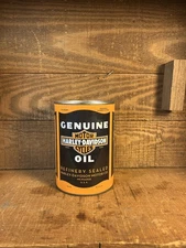 Full One Quart Harley Davidson Motor Oil Can 