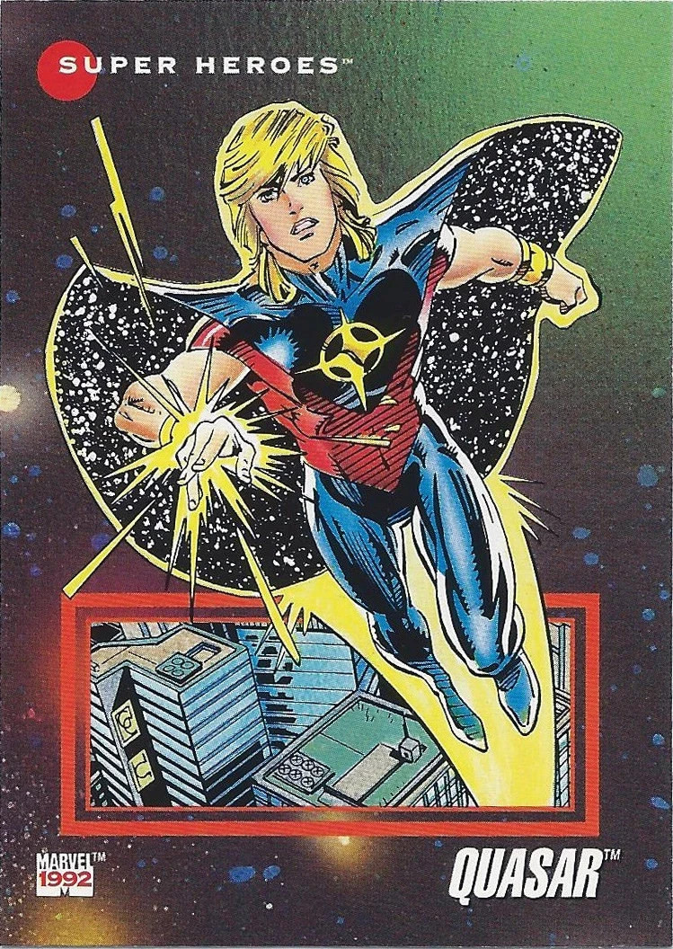 Quasar #2 Marvel 1992 Universe trading card — raw and PSA graded price guide