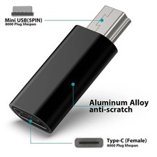 USB C Type-C Female to Mini USB Male Charge Data Sync Adapter Converter OTG