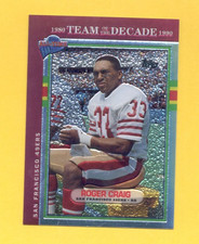 2005 Topps Fan Favorites ROGER CRAIG San Francisco 49ers Chrome Card 216/499