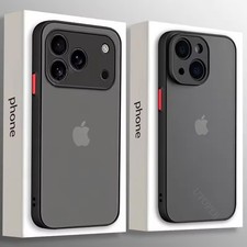 Case For iPhone 17 16 15 14 13 12 Pro Max 11 8 Shockproof Matte Clear Hard Cover