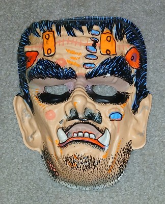 Scarce FRANKENSTEIN LIKE Mask - Halco 1960's