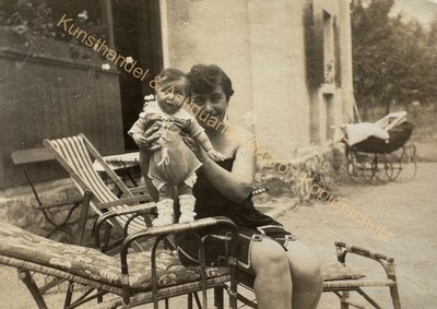 orig. Photo Mother Child Circa 1930