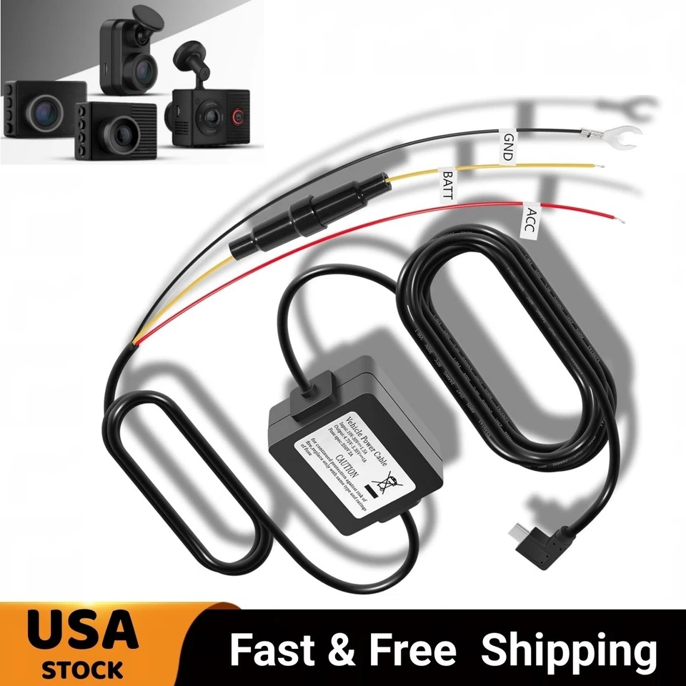 Cable de modo de estacionamiento 010-12530-03 apto para cámaras de tablero Garmin 45/46/47/55/56/57/65 W