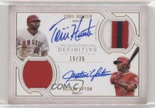 2019 Definitive Collection Dual Relic 15/35 Torii Hunter Justin Upton Auto 6fs