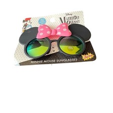 New Disney Minnie Mouse Kids Sunglasses Pink Polka Dot Bow 100 UV Protection