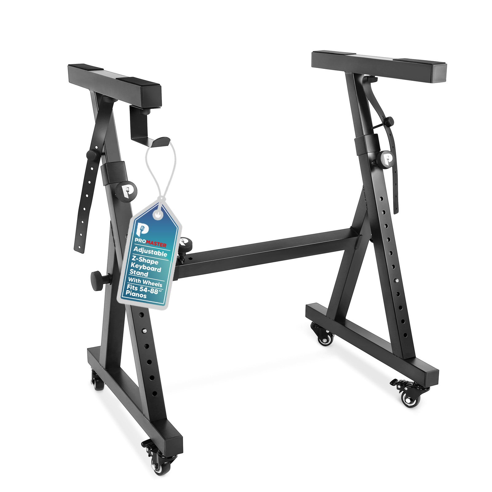 ThePromaster Z-Design Keyboard Stand - 20-34 Inches Adjustable, Portable, Uni...