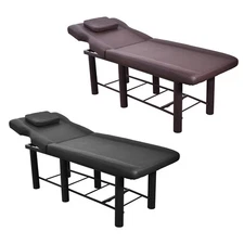Stationary Massage Table, 72”L 27''W Heavy Duty Adjustable Esthetician Bed