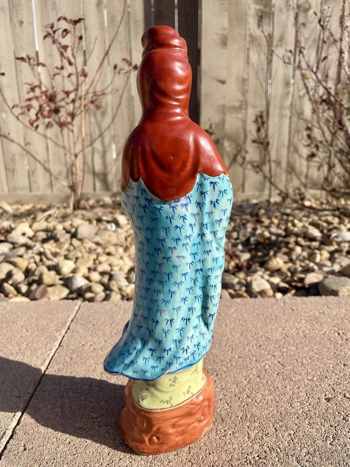 ANTIGUA PORCELANA CHINA QUAN YIN Budista DIOSA DE LA MISERICORDIA 12 en FIGURA Foto 3 de 4