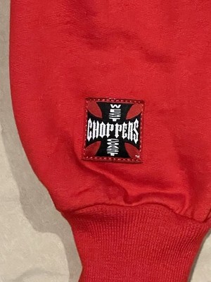 Y2K Vintage West Coast Choppers Hoodie Adult Large Red CFL Jesse