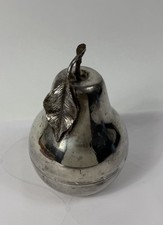 Vintage Versilberte Birne Eisk&uuml;bel Italien Weink&uuml;hler Bonbonschachtel silber