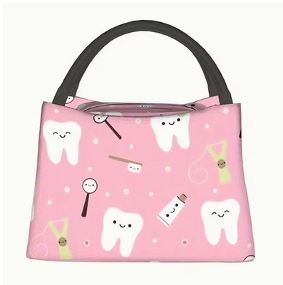 Dental Print insulated lunch bag.  Dentists, Dental Hygenist, school, work