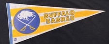 1984-85 BUFFALO SABRES TEAM SIGNED PENNANT PERREAULT BARRASSO HOUSLEY ANDREYCHUK