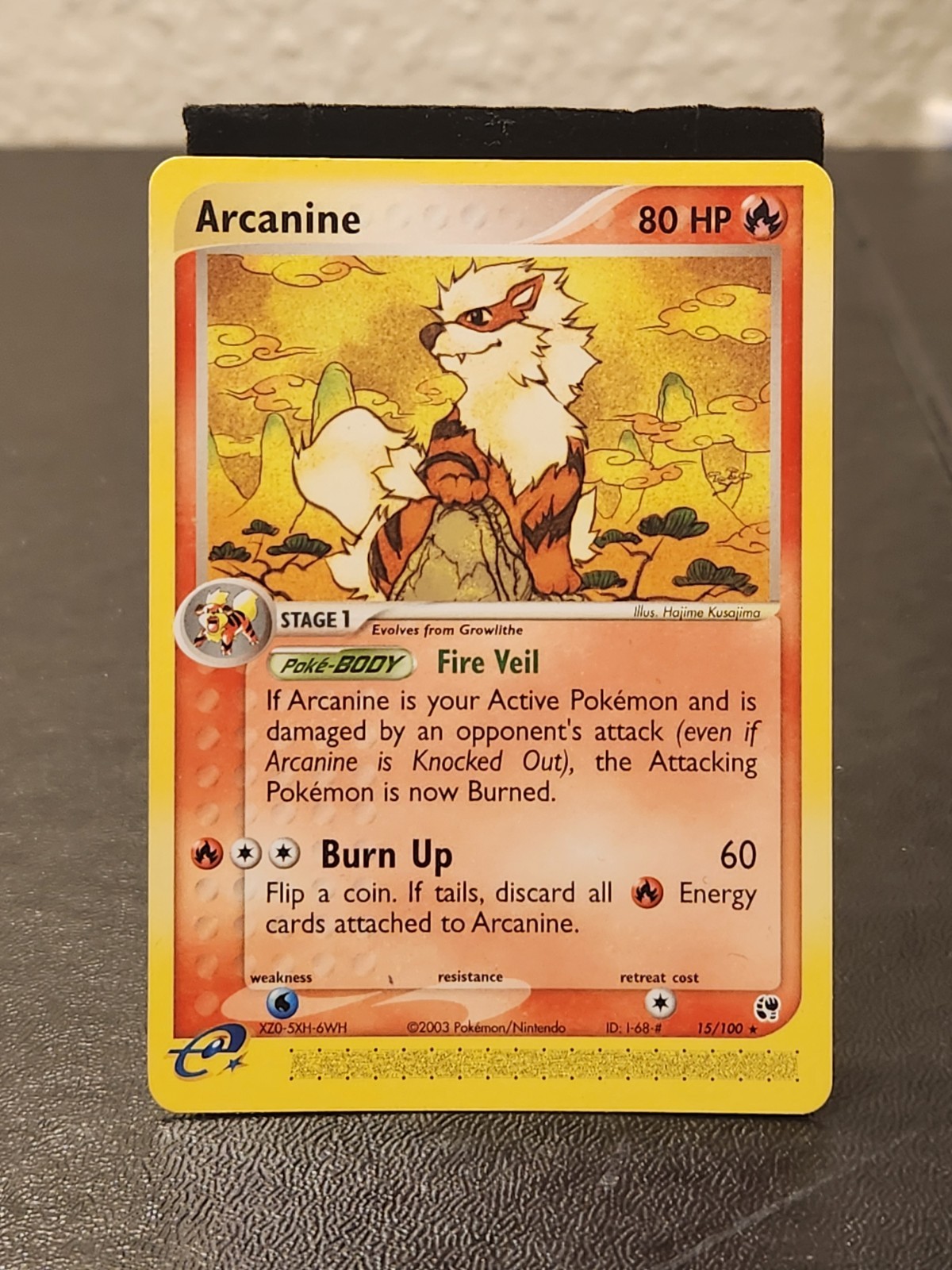 Arcanine 15/100 EX Sandstorm Rare Pokemon English Card Tcg Card Game Nintendo 