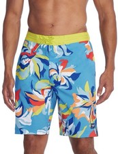 Mens Size Small Speedo 4 Way Comfort Stretch Swim Trunks Hydro Square Leg UPF 50