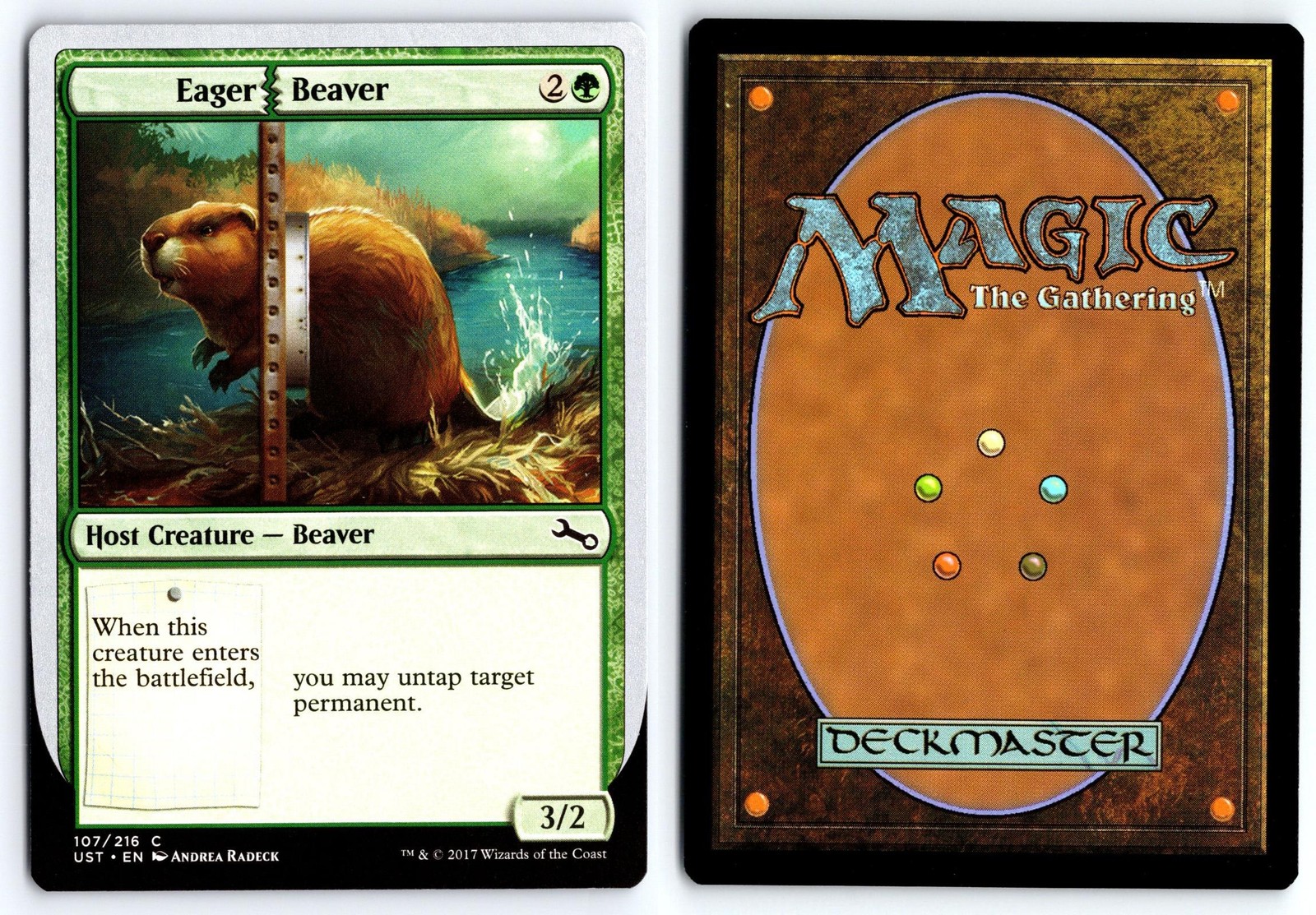 Eager Beaver 107 Common Unstable Magic: The Gathering