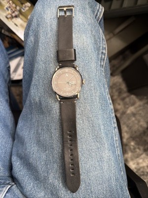 One Eleven 39mm Leather Quartz Analog Watch