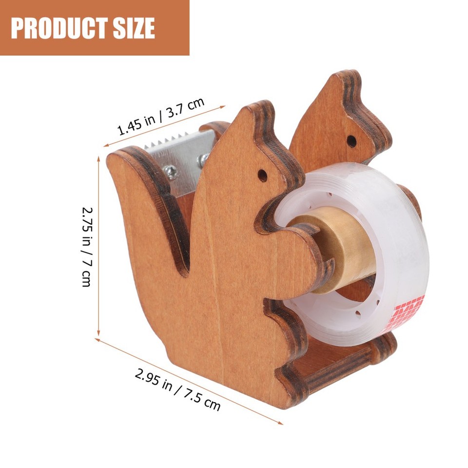 Squirrel Tape Dispenser Holder Masking Desk Quick Office Miss Cute Fun ...
