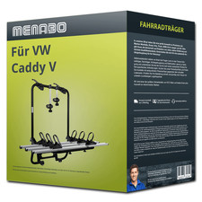 Menabo Fahrradtr&auml;ger Shadow Caddy black schwarz f&uuml;r VW Caddy V Typ SBB / SBJ PKW