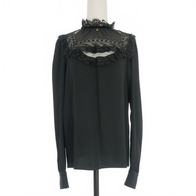 Dsquared2 22AW Lace Switching Shirt Long Sleeve Back Zip 44 NWB