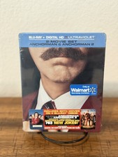 New Anchorman 1&2 STEELBOOK BluRay Walmart Exclusive 2-Movie Set Sealed