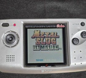 Neo Geo Pocket Color Platinum CIB Japanese Region FREE METAL SLUG