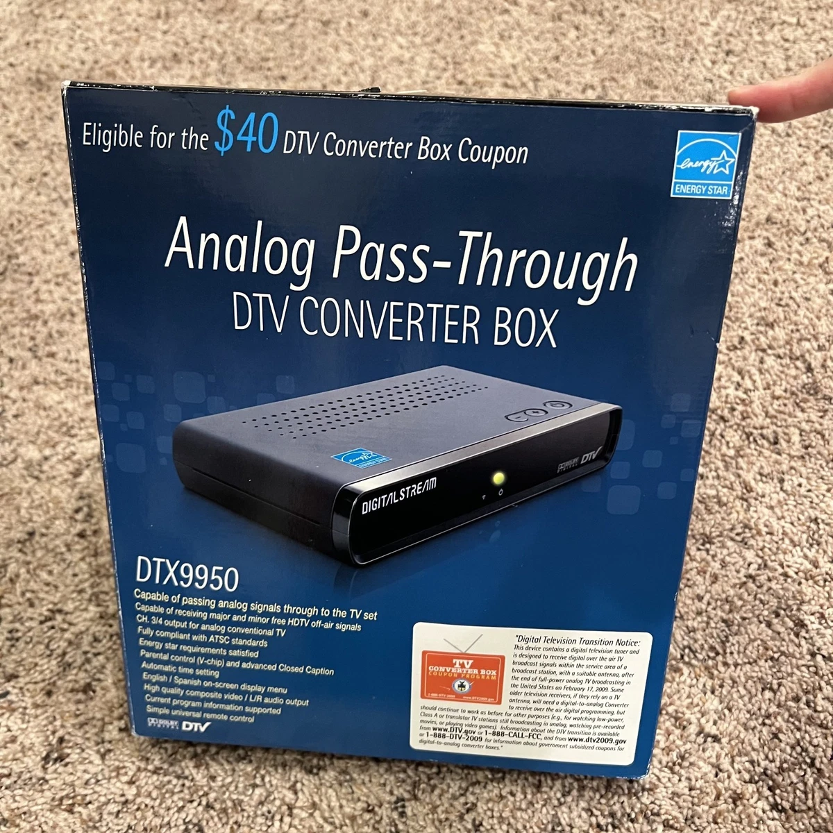 Convertisseur TNT Digital Stream DTX9950 - Boîtier Analogique Passe-through (neuf Déballé)