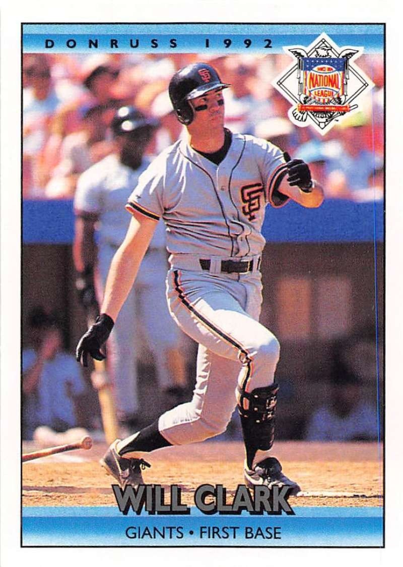 Will Clark #428 Baseball Cards 1992 Donruss trading card — raw and PSA graded price guide