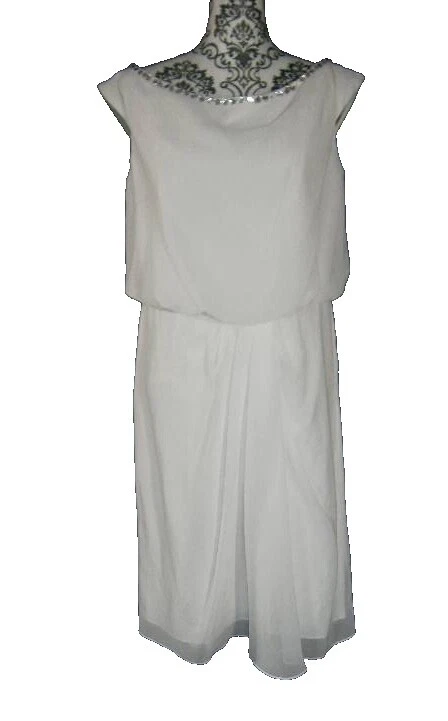 Organza Scoop Neck Short Wedding Dresses