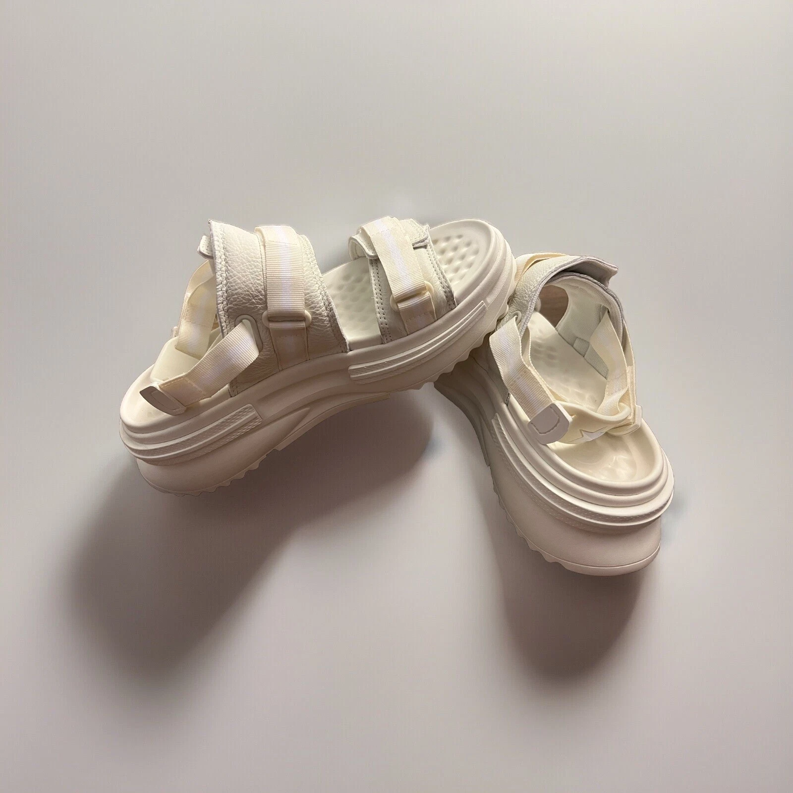 Converse Run Star Utility Sandal CX Beige Bianco Mn 9 Wm 10Unisex Sandalo Casual