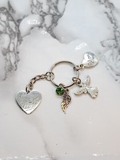 "You are always in my heart" Memorial Keyring Sympathy Funeral Gift