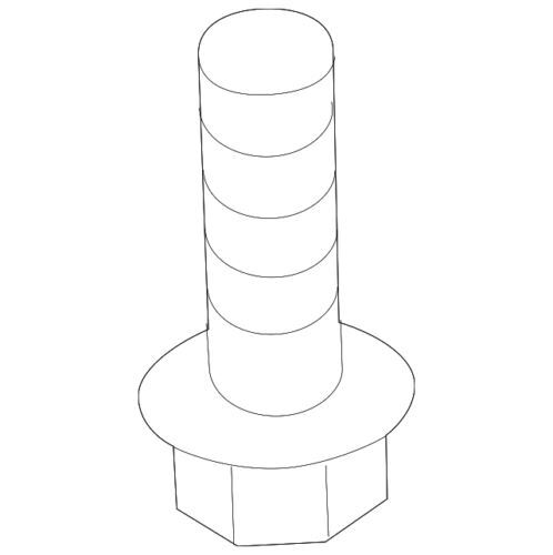 Tornillo de gancho de remolque delantero para Ford F-Series Superduty 2017-2022 (N/P W717762-S450B)