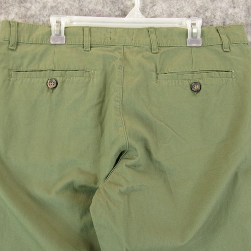 Boohoo Man Mens Pants 36 Green Slim Fit Chino Trousers Tapered Leg Flat Front - Picture 5 of 12