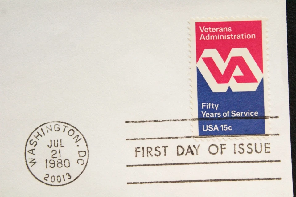 USPS FDC #1825 1980 15c Veterans Administration ArtCraft ST542 - Image 2 of 3