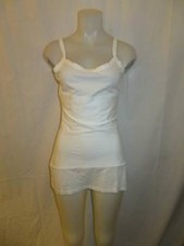 WOMENS YUMMIE TUMMIE WHITE TANK TOP SIZE L
