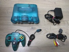 Nintendo 64 N64 komplett mit Controller türkis transparent clear blue*Gut Lesen*