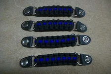 Vest extenders paracord  BLUE LINE! EXCLUSIVELY MADE By Stitch