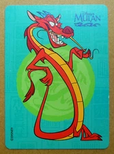 JOKER MUSHU the Dragon-Disney's Mulan Movie 1998 Swap Playing Card