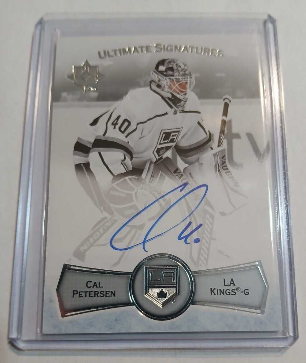 2022-23 Ultimate Collection Cal Petersen LA Kings Ultimate Signatures #US-CP