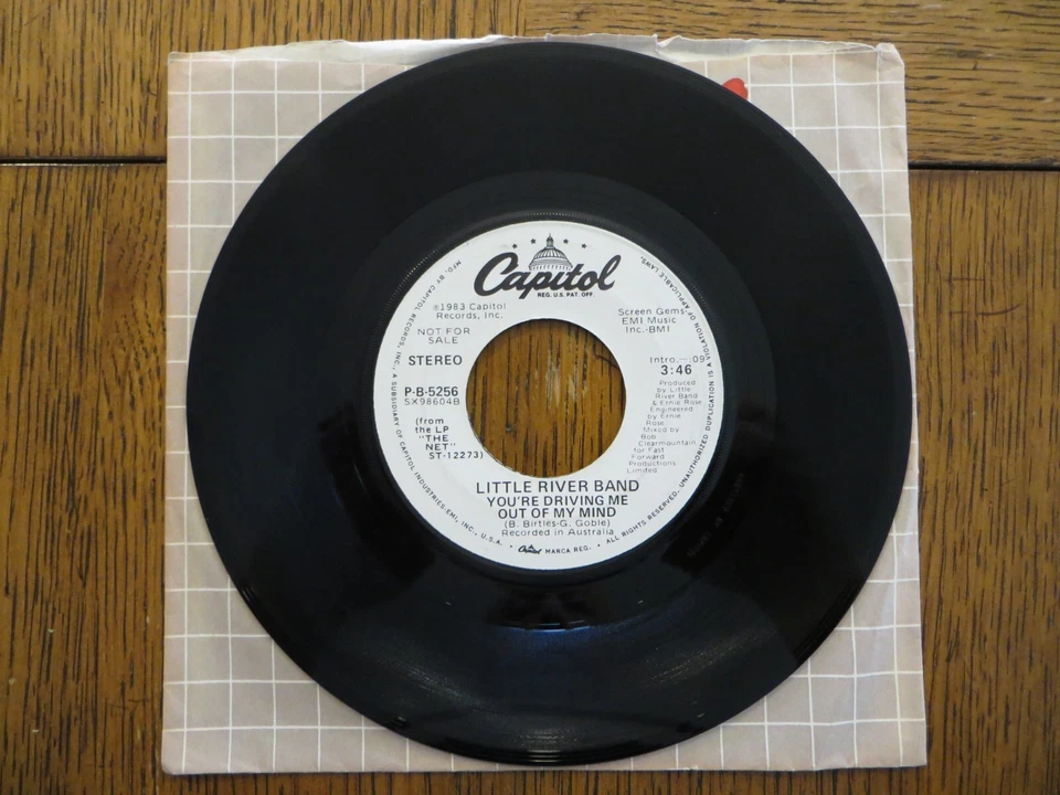 Little River Band – You're Driving Me Out Of My Mind - 1983 - P-B-5256 7" Single - Image 4 of 4