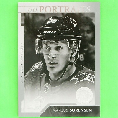 MARCUS SORENSEN  2017-18  ROOKIE UD PORTRAITS  #P77   San Jose Sharks